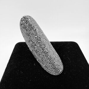 Versani Women's Long 6ct Black Diamond Ring Jewelry